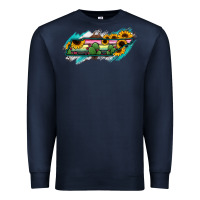 Navy Tennessee Map Sunflower Cactus Serape Premium Sweatshirt - RanaPortraitStore