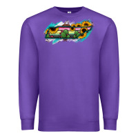Purple Tennessee Map Sunflower Cactus Serape Premium Sweatshirt - RanaPortraitStore