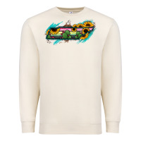 Sandshell Tennessee Map Sunflower Cactus Serape Premium Sweatshirt - RanaPortraitStore