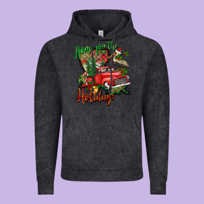 Home For The Holidays Louisiana Vintage Hoodie Designed By Barkaloodesign