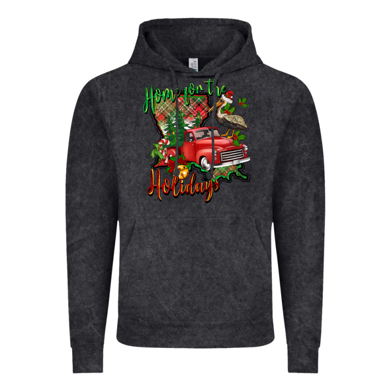 Home For The Holidays Louisiana Vintage Hoodie by BarkalooDesign | Teevron