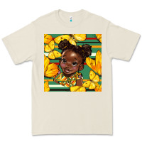 Bone juneteenth afro girl seamless pattern Premium Tee - BundleAndBundleShop