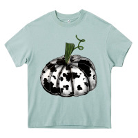 Arona watercolor cowhide halloween pumpkin Heavy Core Tee - RanaPortraitStore