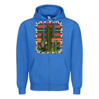 True Royal serape cowhide cacti Zipper Hoodie - RanaPortraitStore