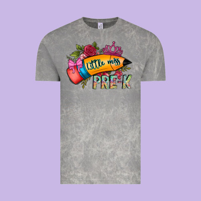 Little Miss Prek Vintage Tee Designed By Cowhidedigitalart