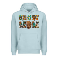 Blue Mist show mom scottish cattle Premium Hoodie - BarkalooDesign