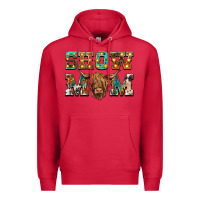 Cardinal show mom scottish cattle Premium Hoodie - BarkalooDesign