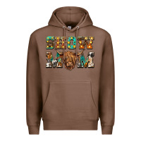 Chestnut show mom scottish cattle Premium Hoodie - BarkalooDesign