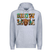 Heather Grey show mom scottish cattle Premium Hoodie - BarkalooDesign