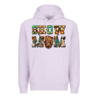 Lilac show mom scottish cattle Premium Hoodie - BarkalooDesign
