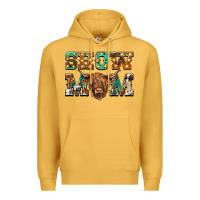 Mustard show mom scottish cattle Premium Hoodie - BarkalooDesign