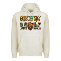 Oatmeal Heather show mom scottish cattle Premium Hoodie - BarkalooDesign