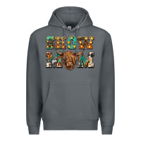 Rock show mom scottish cattle Premium Hoodie - BarkalooDesign