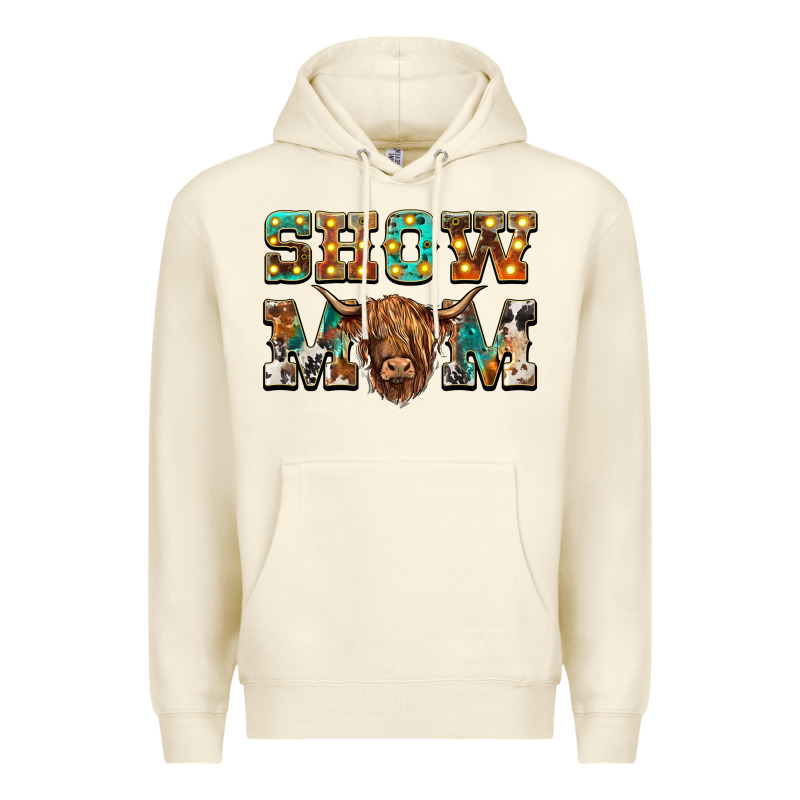 Show Mom Scottish Cattle Premium Hoodie by BarkalooDesign | Teevron