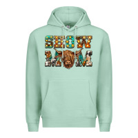 Seafoam show mom scottish cattle Premium Hoodie - BarkalooDesign
