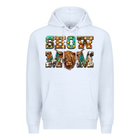 White show mom scottish cattle Premium Hoodie - BarkalooDesign
