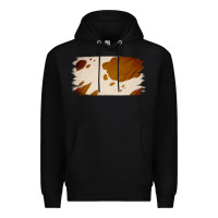 Black Cowhide Lightbrown Premium Hoodie - Jasminsmagicworld