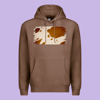 Cowhide Lightbrown Premium Hoodie Designed By Jasminsmagicworld