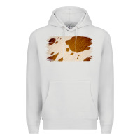 Dove Grey Cowhide Lightbrown Premium Hoodie - Jasminsmagicworld