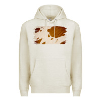Oatmeal Heather Cowhide Lightbrown Premium Hoodie - Jasminsmagicworld