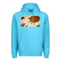 Ocean Blue Cowhide Lightbrown Premium Hoodie - Jasminsmagicworld