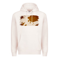 Pale Pink Cowhide Lightbrown Premium Hoodie - Jasminsmagicworld