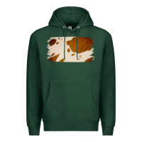 Sports Green Cowhide Lightbrown Premium Hoodie - Jasminsmagicworld