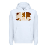 White Cowhide Lightbrown Premium Hoodie - Jasminsmagicworld