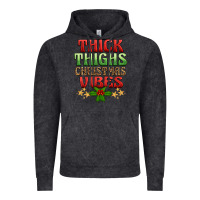 Vintage Black thick thighs christmas vibes Vintage Hoodie - BarkalooDesign