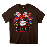 Chocolate Brown hip hop Heavy Core Tee - FaDigitalArtStudio