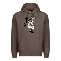 Coffee day gift for cartoon goofy character Premium Hoodie - maiPhamDesign