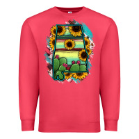 Cardinal Alabama Map Sunflower Cactus Serape Premium Sweatshirt - RanaPortraitStore