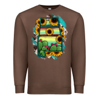 Chestnut Alabama Map Sunflower Cactus Serape Premium Sweatshirt - RanaPortraitStore