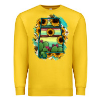 Lemon Alabama Map Sunflower Cactus Serape Premium Sweatshirt - RanaPortraitStore