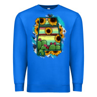 True Royal Alabama Map Sunflower Cactus Serape Premium Sweatshirt - RanaPortraitStore