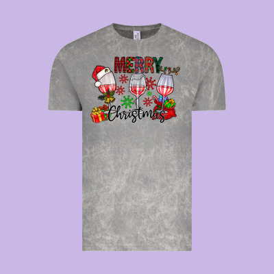 Merry Christmas Vintage Tee Designed By Cowhidedigitalart