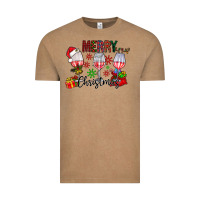 Vintage Coffee Merry Christmas Vintage Tee - CowhideDigitalArt