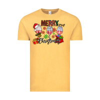 Vintage Mustard Merry Christmas Vintage Tee - CowhideDigitalArt