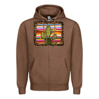 Chestnut serape leopard cactus Zipper Hoodie - RanaPortraitStore