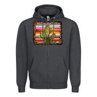 Smoke serape leopard cactus Zipper Hoodie - RanaPortraitStore