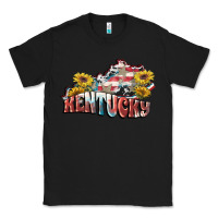 Black Kentucky 4th of July Classic Tee - FaDigitalArtStudio