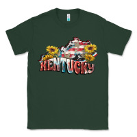 Sports Green Kentucky 4th of July Classic Tee - FaDigitalArtStudio