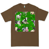 Cacao holstein cows seamless pattern Premium Tee - BundleAndBundleShop