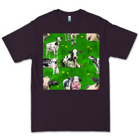 Plum holstein cows seamless pattern Premium Tee - BundleAndBundleShop