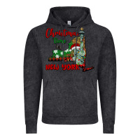 Vintage Black christmas time in new york Vintage Hoodie - BarkalooDesign