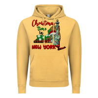 Vintage Mustard christmas time in new york Vintage Hoodie - BarkalooDesign