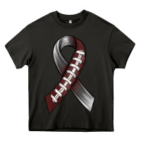 Asphalt Gray Ribbon American Football Heavy Core Tee - BundleAndBundleShop