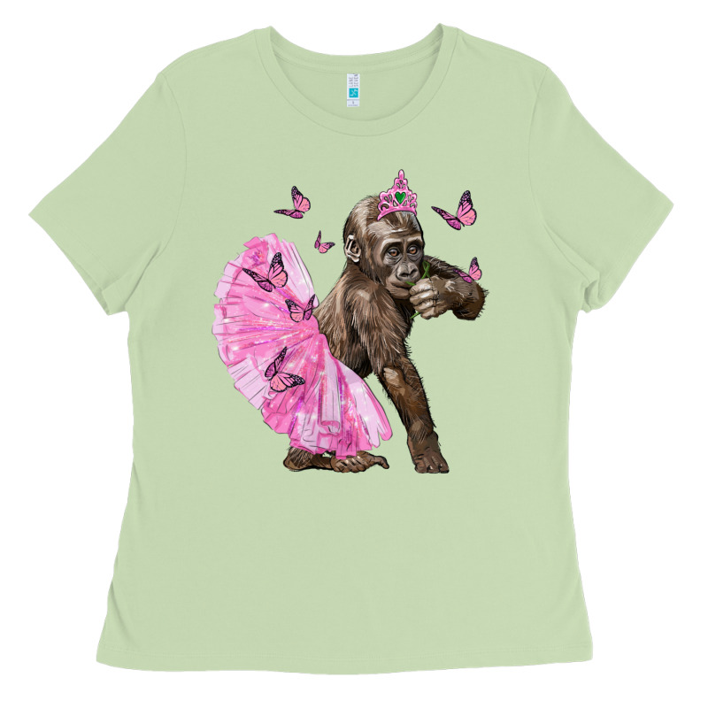 Baby Gorilla With Tutu Ladies Tee by LillyAllenDesigns | Teevron