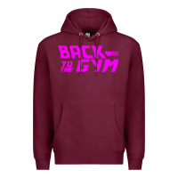 Burgundy back to  funny trend newthe gym Premium Hoodie - maiPhamDesign