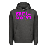 Charcoal Heather back to  funny trend newthe gym Premium Hoodie - maiPhamDesign